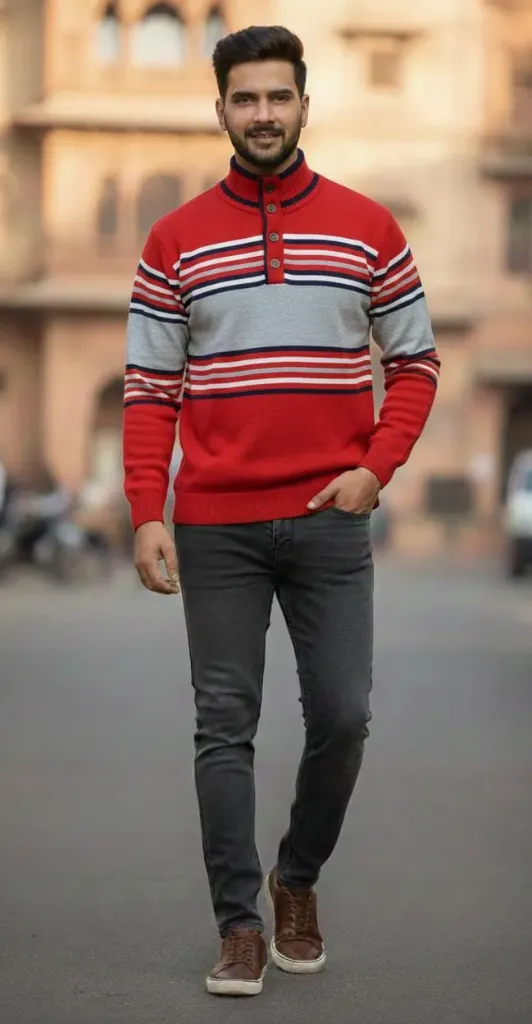 MS FULL SWETER (SEA BLUE, M)